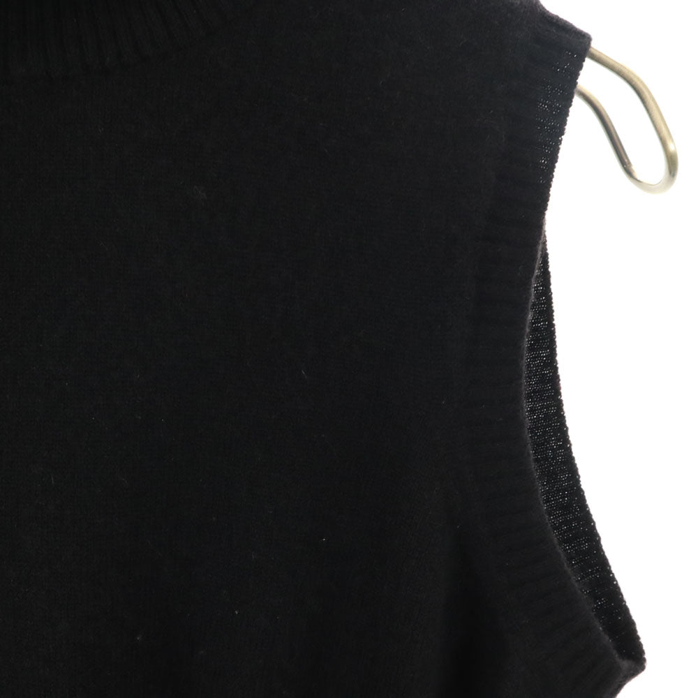 GUCCI Cashmere Blend Sleeveless Sweater Black Size M
