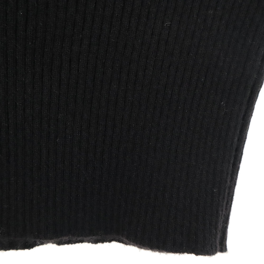GUCCI Cashmere Blend Sleeveless Sweater Black Size M