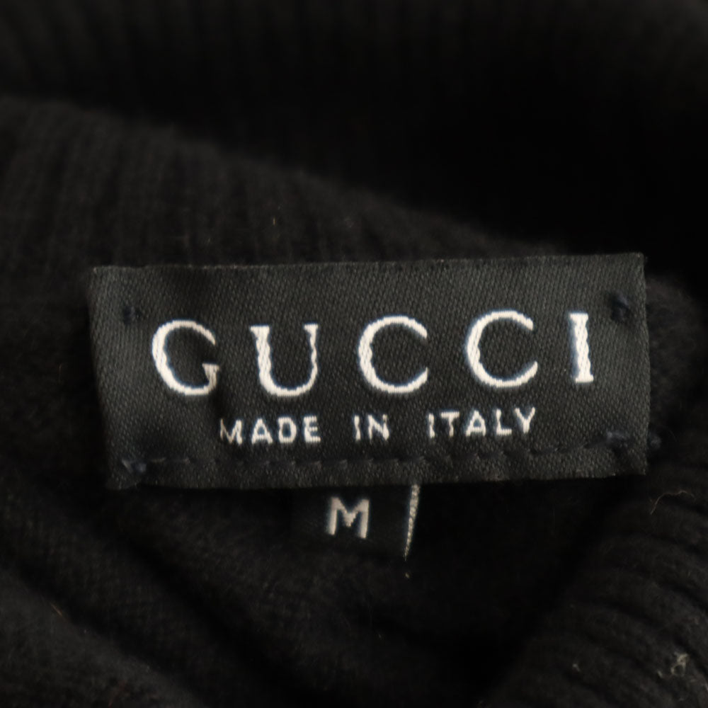 GUCCI Cashmere Blend Sleeveless Sweater Black Size M