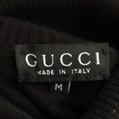 GUCCI Cashmere Blend Sleeveless Sweater Black Size M