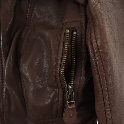 MAX&CO Leather Jacket Brown Size 38
