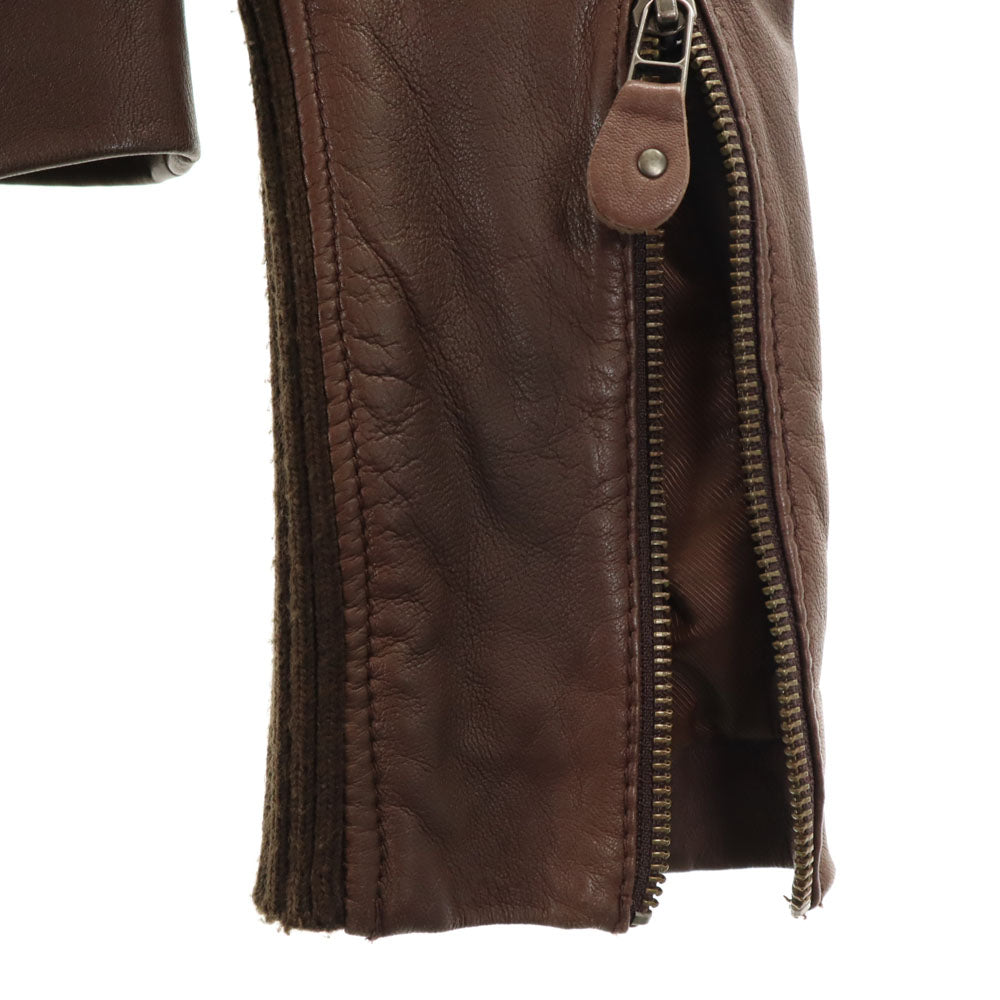 MAX&CO Leather Jacket Brown Size 38