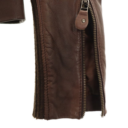 MAX&CO Leather Jacket Brown Size 38