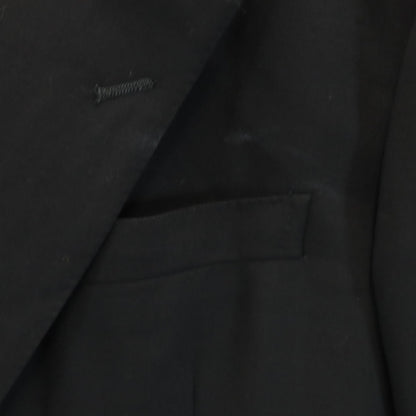 GIVENCHY 90s Vintage Wool Blazer Black Size BE3