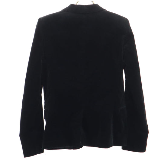 SAINT LAURENT Italian Silk Tailored Blazer Black Size F34
