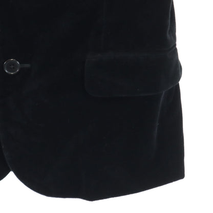 SAINT LAURENT Italian Silk Tailored Blazer Black Size F34