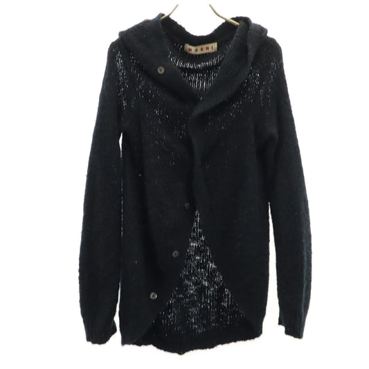 MARNI Italian Wool Blend Knit Cardigan Black Size 40