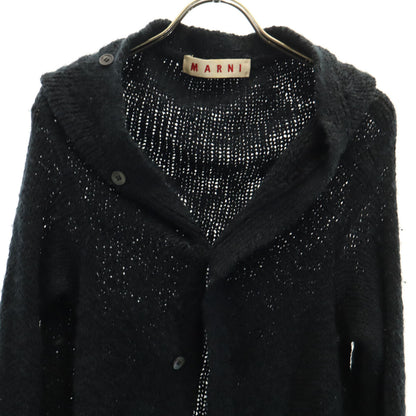 MARNI Italian Wool Blend Knit Cardigan Black Size 40
