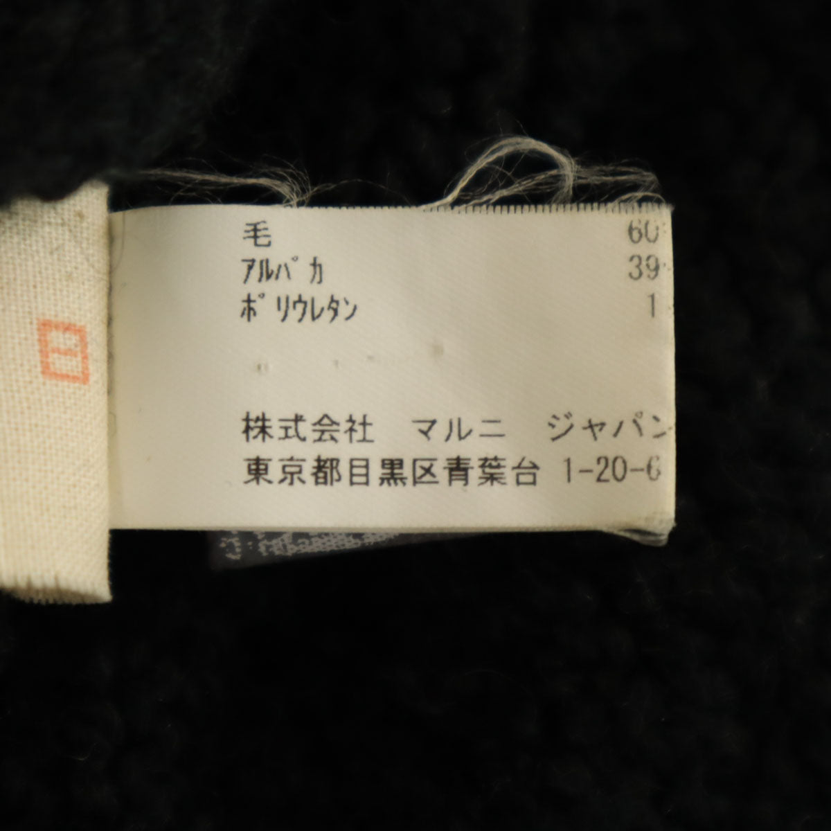 MARNI Italian Wool Blend Knit Cardigan Black Size 40