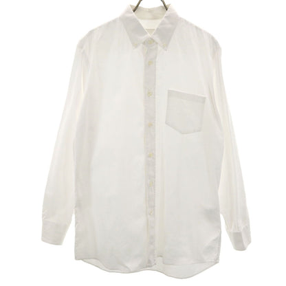 PRADA 2017 Long Sleeve Button-Down Shirt White Size L