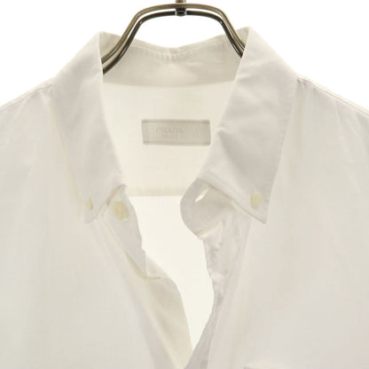PRADA 2017 Long Sleeve Button-Down Shirt White Size L