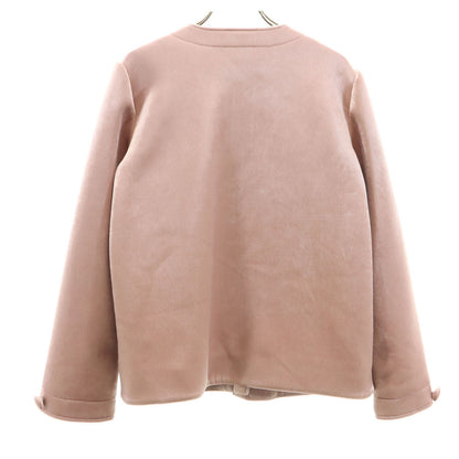 Rene Japanese Velour Collarless Jacket Pink Size 36