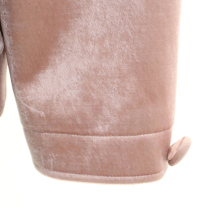 Rene Japanese Velour Collarless Jacket Pink Size 36