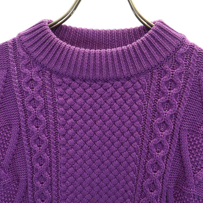 BATONER Long Sleeve Knit Sweater Purple Size 1