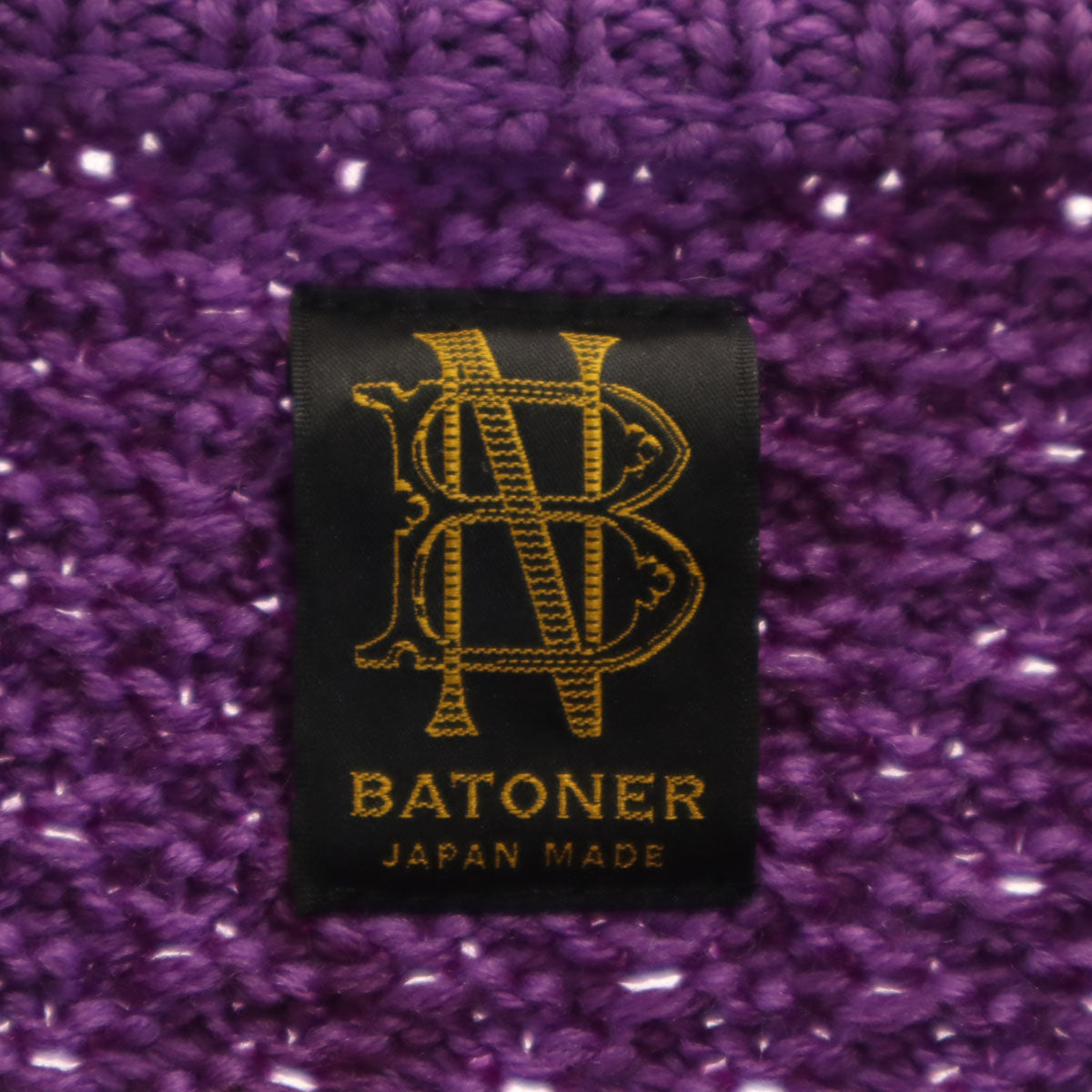 BATONER Long Sleeve Knit Sweater Purple Size 1