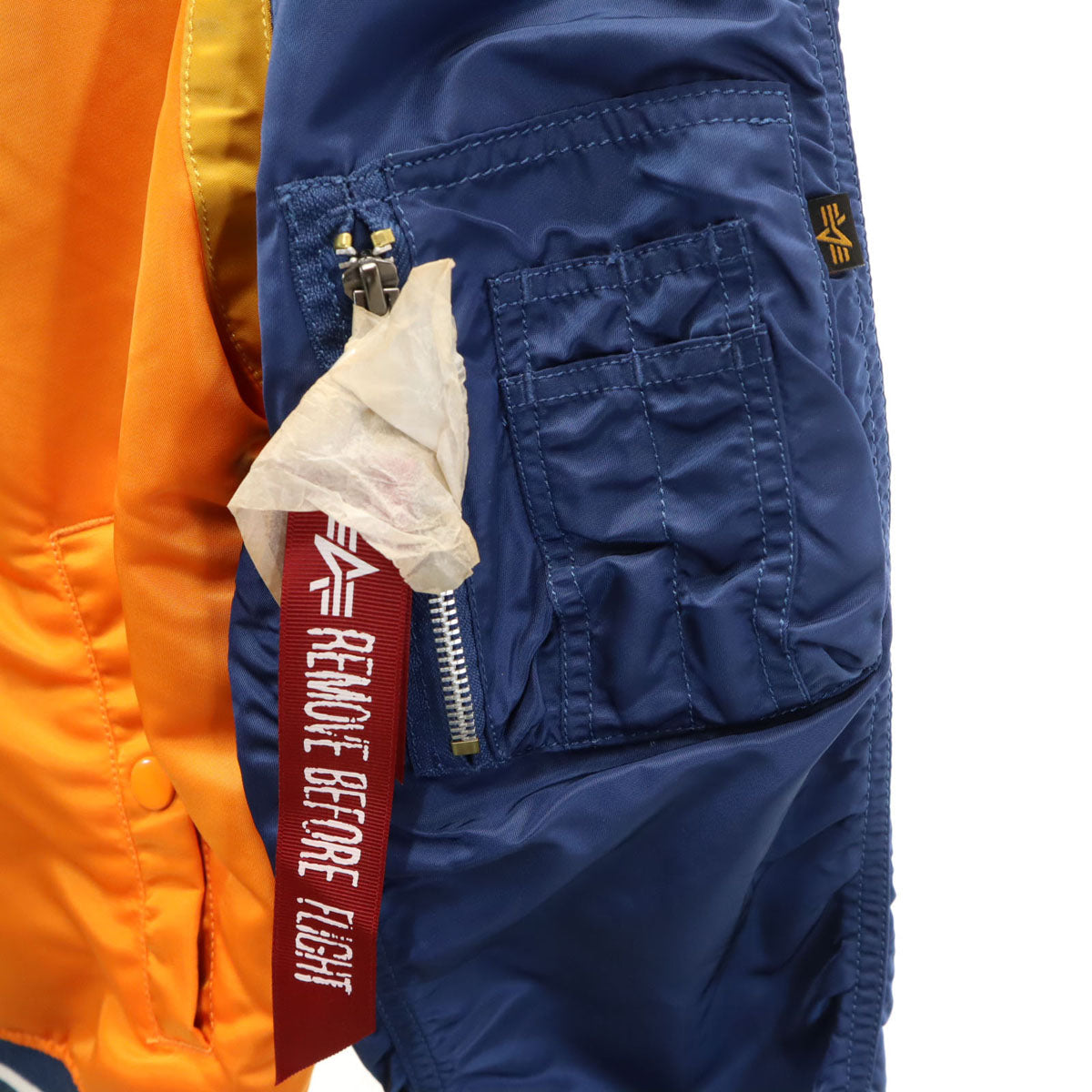 ALPHA x ASSC L-2B Flight Jacket Reversible Orange Size XS
