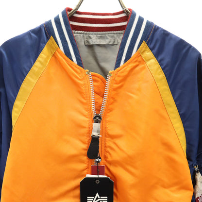 ALPHA x ASSC L-2B Flight Jacket Reversible Orange Size XS