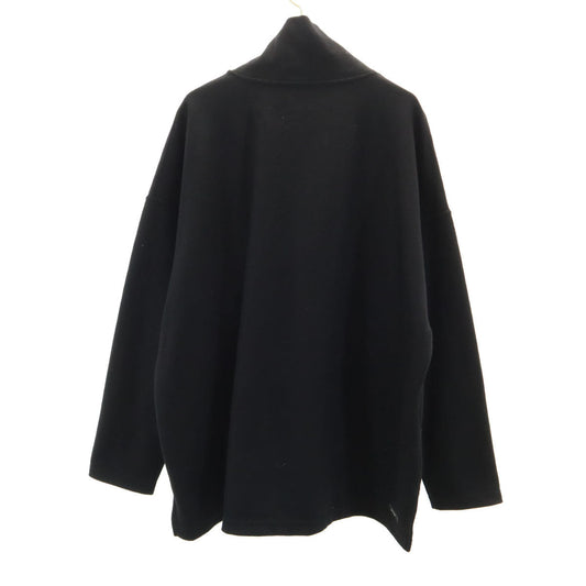 SOPHNET. Japan Long Sleeve Half-Zip Black T-Shirt Size M
