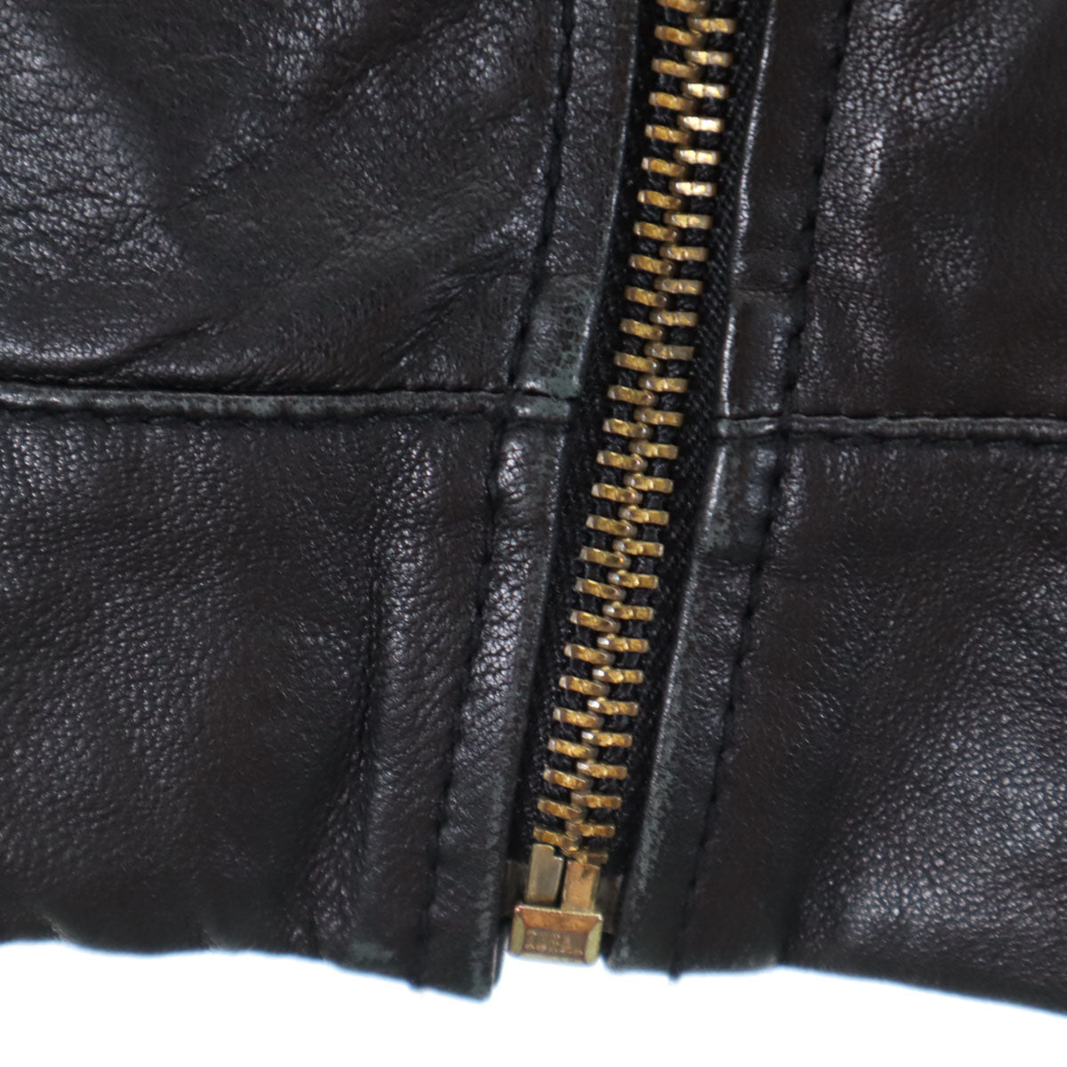 ARMANI EXCHANGE Leather Jacket Black Size S