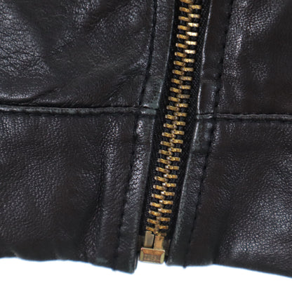 ARMANI EXCHANGE Leather Jacket Black Size S