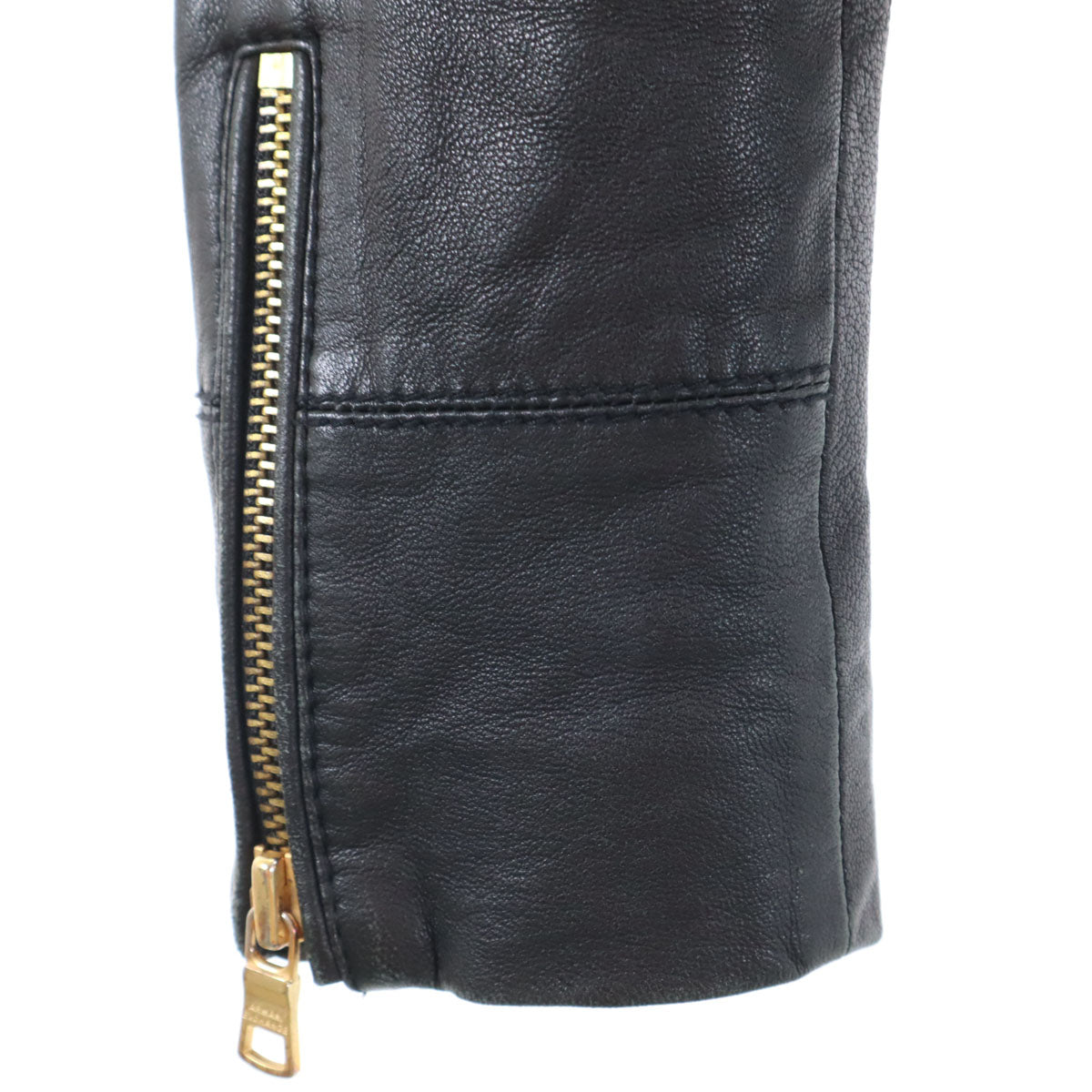 ARMANI EXCHANGE Leather Jacket Black Size S