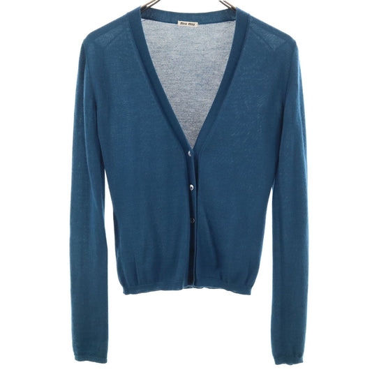 MIUMIU Cashmere Silk Blend Long Sleeve Cardigan Size 38