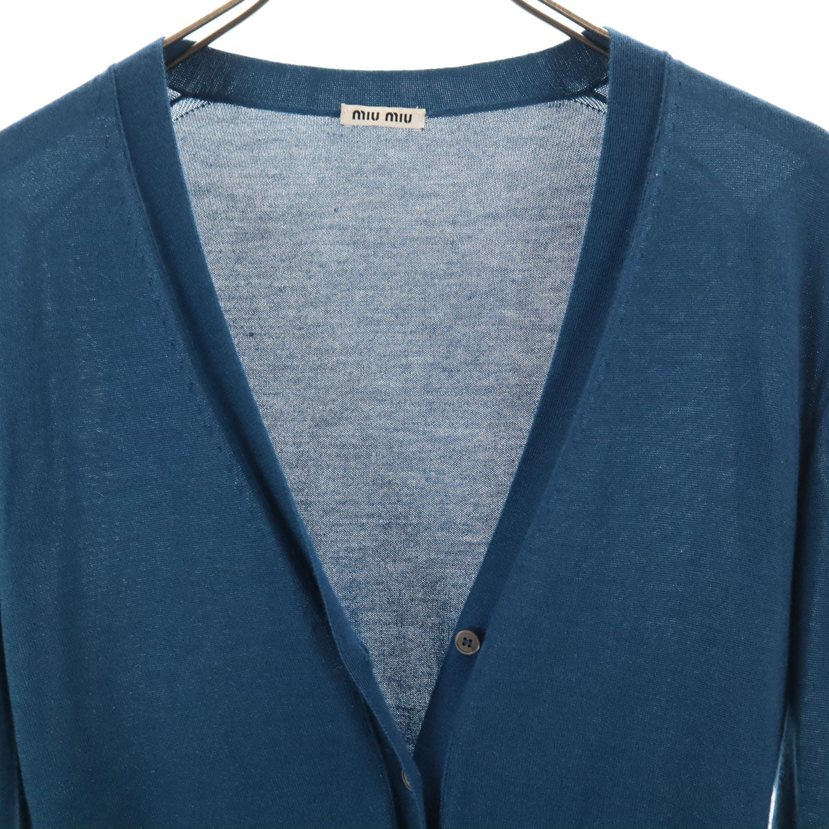 MIUMIU Cashmere Silk Blend Long Sleeve Cardigan Size 38