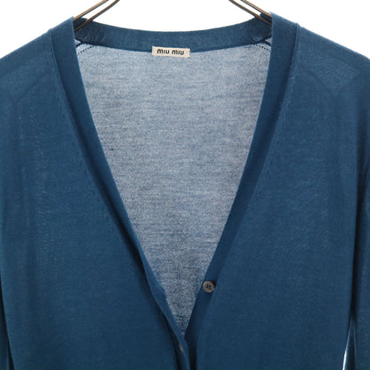 MIUMIU Cashmere Silk Blend Long Sleeve Cardigan Size 38
