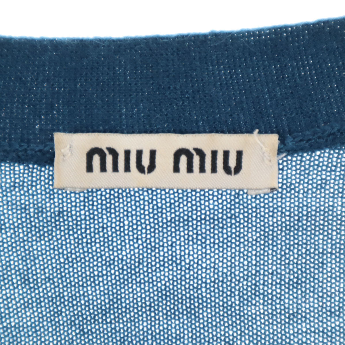 MIUMIU Cashmere Silk Blend Long Sleeve Cardigan Size 38