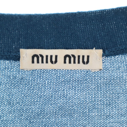 MIUMIU Cashmere Silk Blend Long Sleeve Cardigan Size 38