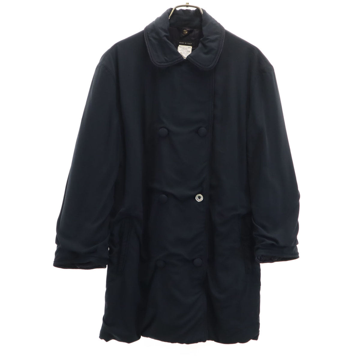 GIORGIO ARMANI 90s Italian Coat Navy Blue Size 40