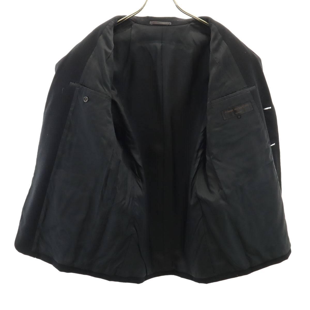 COMME des GARCONS HOMME 80s Vintage Wool Blazer Black Size S