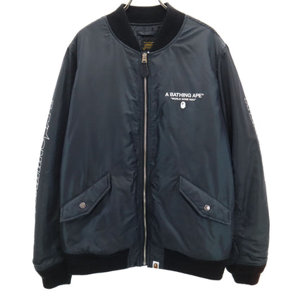 Bape A BATHING APE Flight Jacket Black Size M
