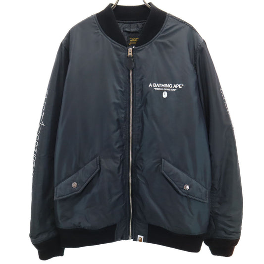Bape A BATHING APE Flight Jacket Black Size M