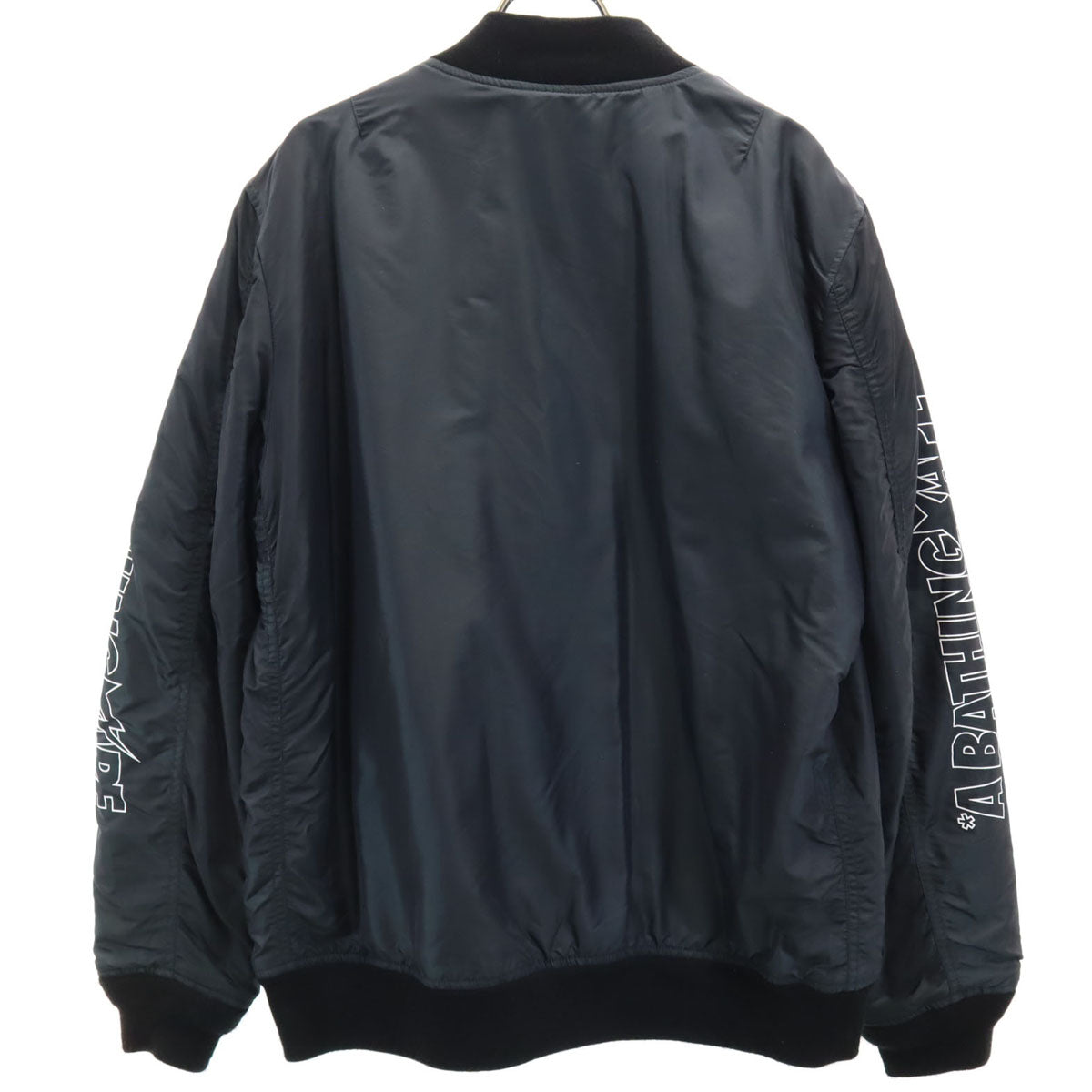 Bape A BATHING APE Flight Jacket Black Size M
