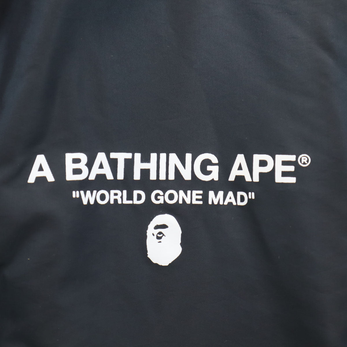 Bape A BATHING APE Flight Jacket Black Size M