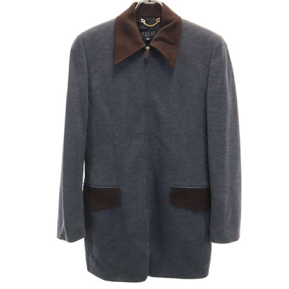 GUCCI Italian Wool Blend Coat Gray Size 40
