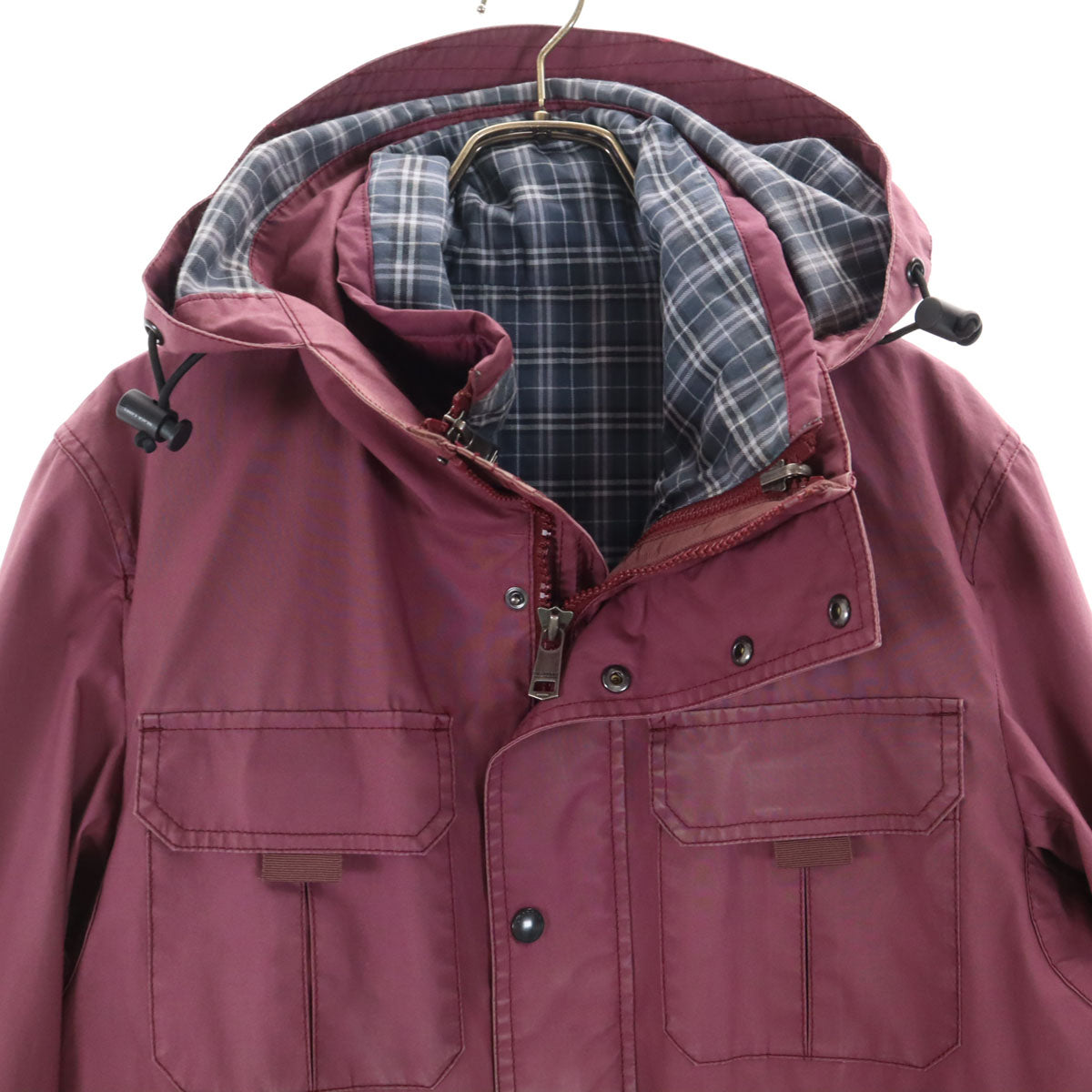 BURBERRY BLACK LABEL Lined Mountain Jacket Purple Size L