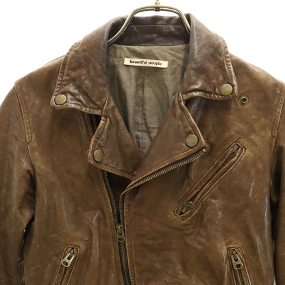 beautiful people Brown Leather Jacket Size 130