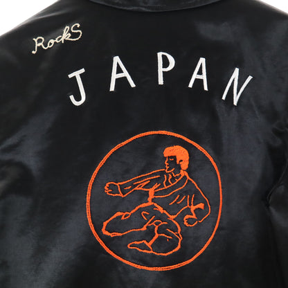 OZONE ROCKS Back Embroidery Jacket Black