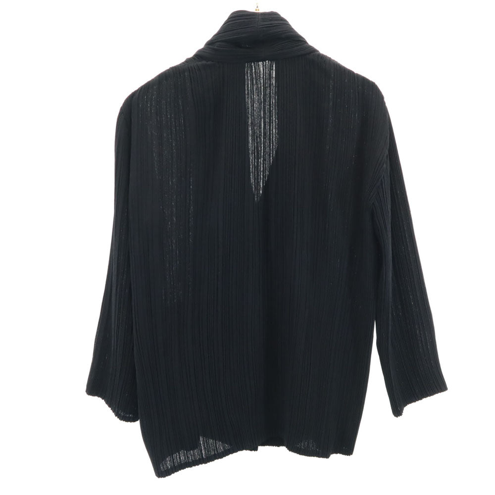 ISSEY MIYAKE Japanese Long Sleeve Cardigan Black Size JP 3