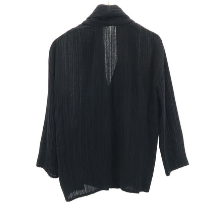 ISSEY MIYAKE Japanese Long Sleeve Cardigan Black Size JP 3