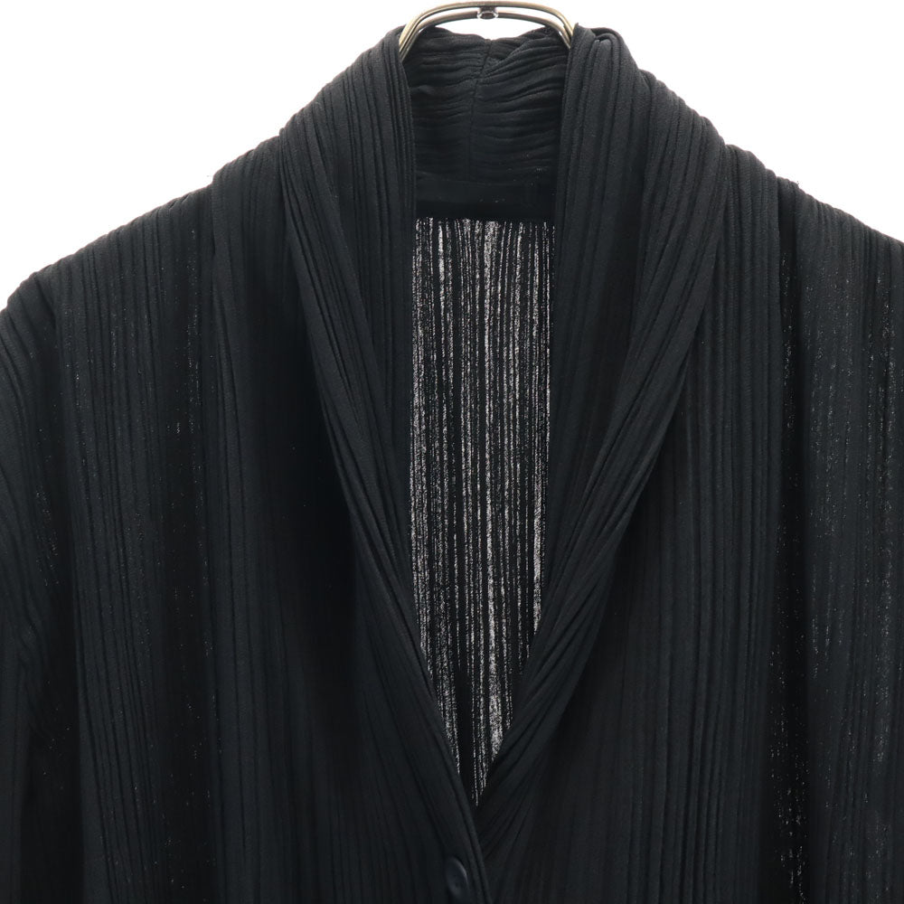 ISSEY MIYAKE Japanese Long Sleeve Cardigan Black Size JP 3