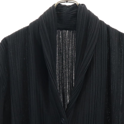 ISSEY MIYAKE Japanese Long Sleeve Cardigan Black Size JP 3