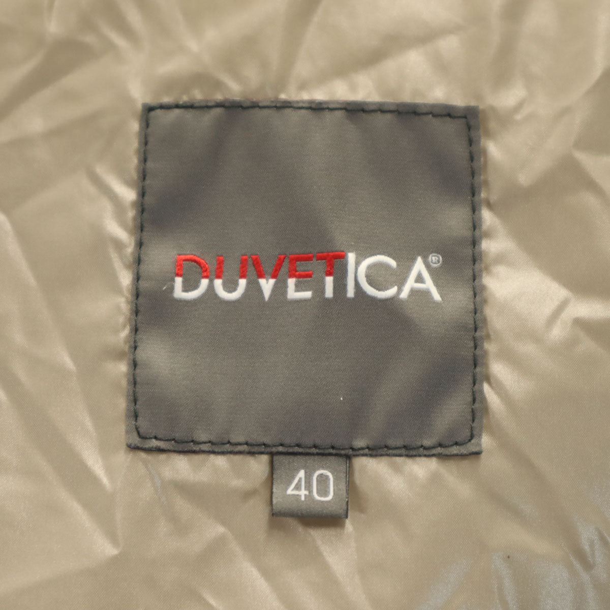 DUVETICA Bulgarian Down Jacket Greige Size 40