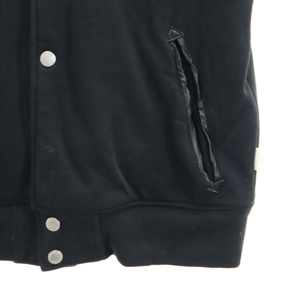 STUSSY Padded Sweat Varsity Jacket Black Size S