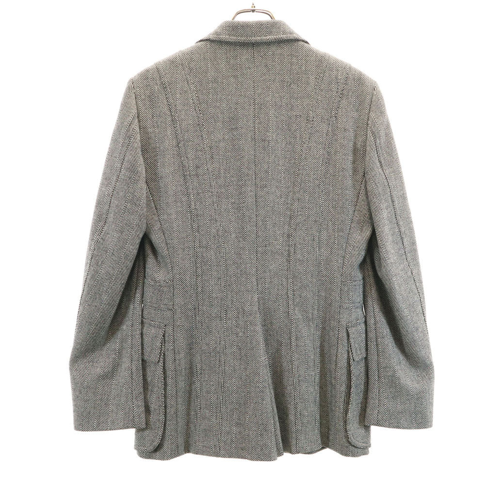 GUCCI Italian Wool Blend Herringbone Blazer Gray Size 44R