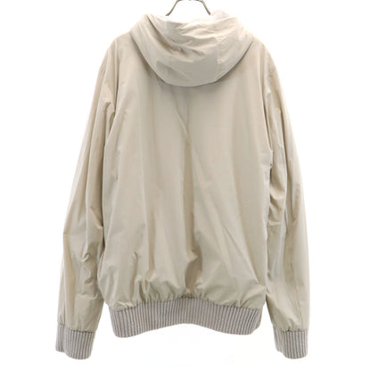 Herno Reversible Wool Knit Zip Hoodie Gray Size 50