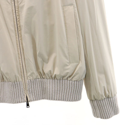 Herno Reversible Wool Knit Zip Hoodie Gray Size 50
