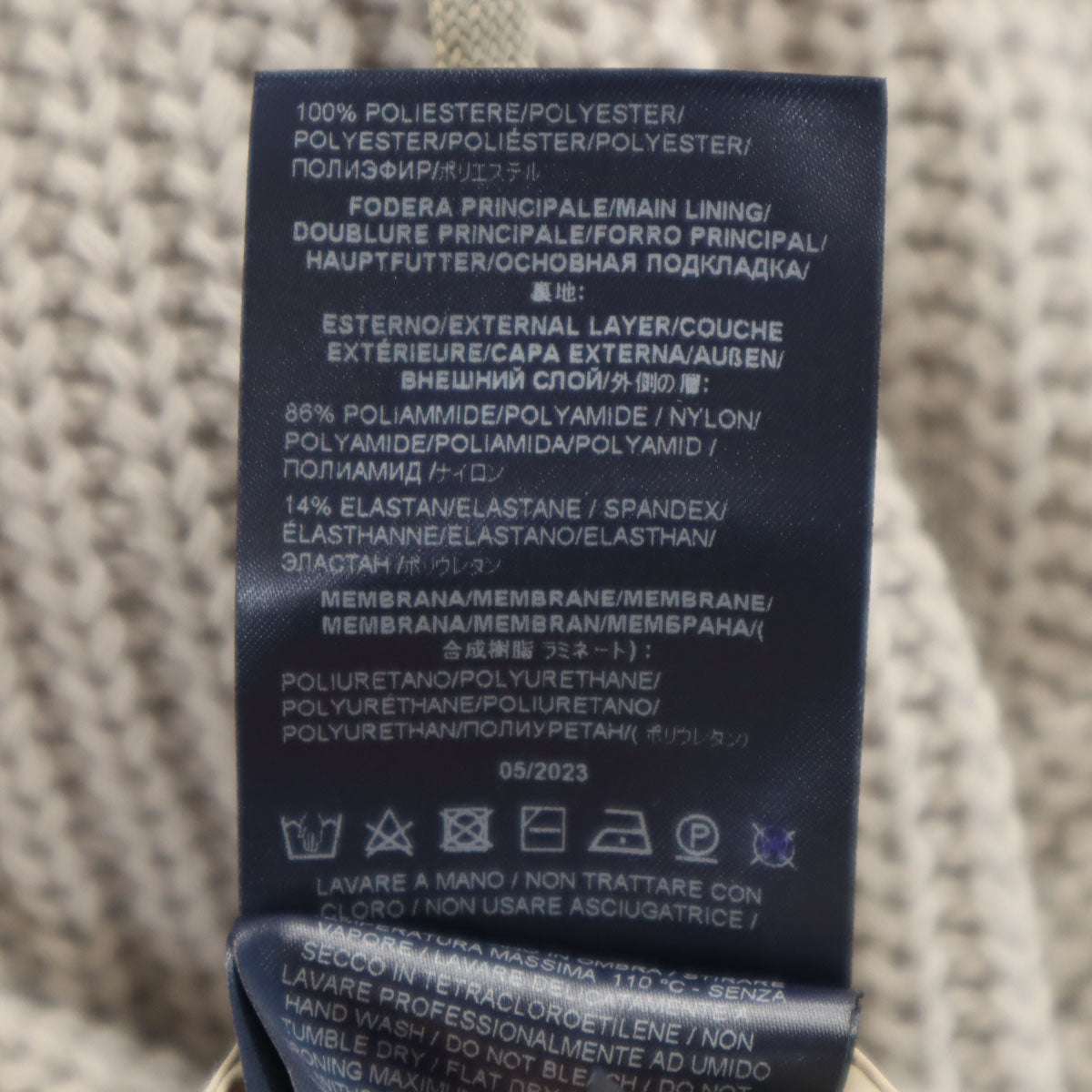 Herno Reversible Wool Knit Zip Hoodie Gray Size 50